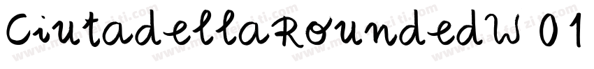 CiutadellaRoundedW01 Rg字体转换
